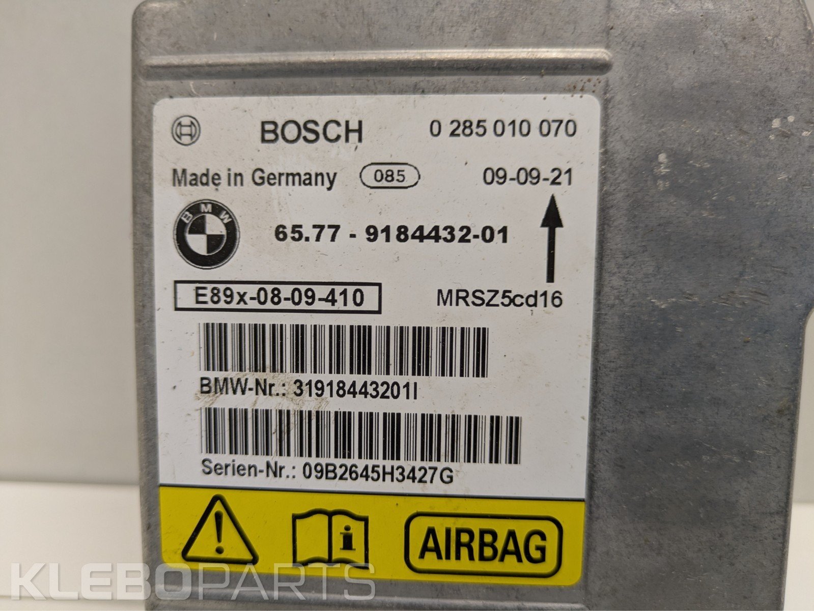 BMW 1 3 serija E81 E87 E90 E91 SRS valdymo modulis 9184432 / 65779184432 3 BMW 1 3 serija E81 E87 E90 E91 SRS valdymo modulis 9184432 / 65779184432 - Image 3