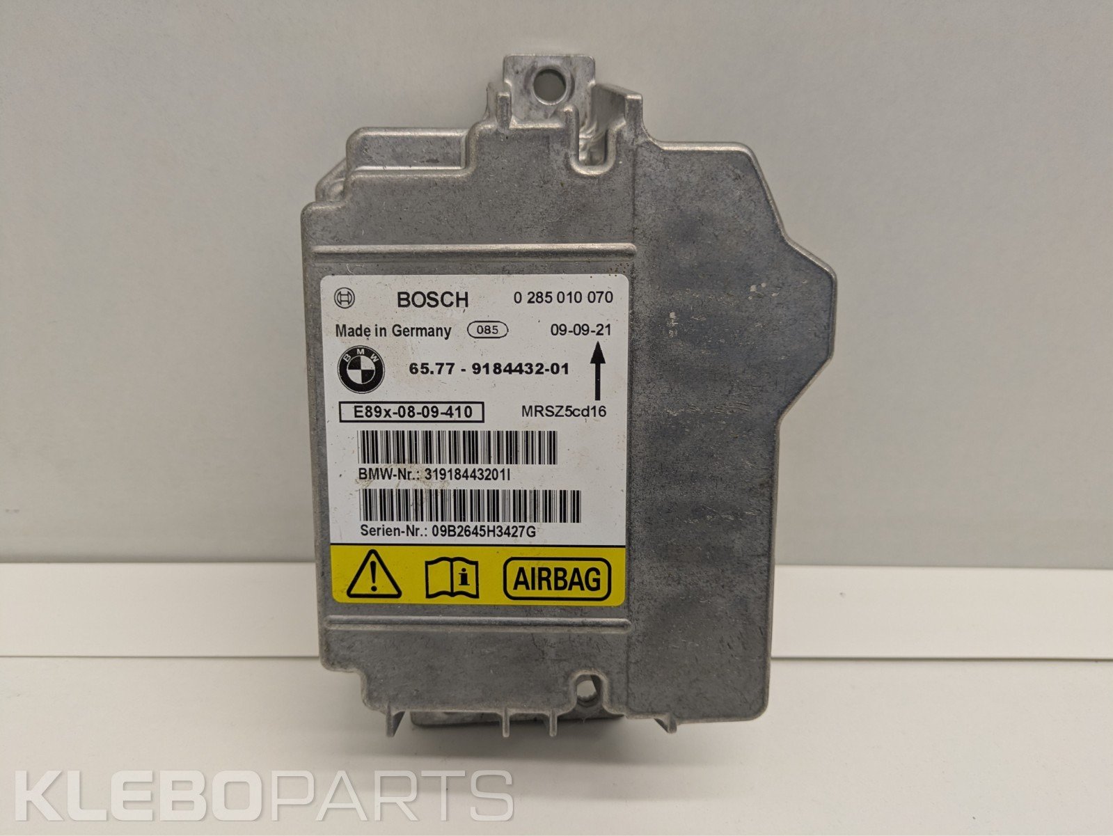 BMW 1 3 serija E81 E87 E90 E91 SRS valdymo modulis 9184432 / 65779184432 1 BMW 1 3 serija E81 E87 E90 E91 SRS valdymo modulis 9184432 / 65779184432
