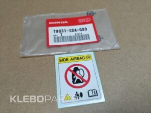 Honda šoninių oro pagalvių lipdukas 78031-SDA-G80 originalus