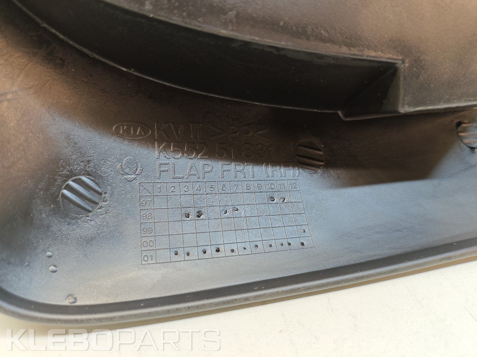Kia Carnival Sedona 1998–2005 priekinis purvasaugis dešinė 0K55251831E 9 Kia Carnival Sedona 1998–2005 priekinis purvasaugis dešinė 0K55251831E - Image 9