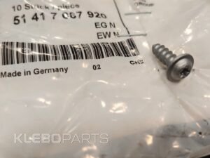 10X GENUINE BMW MINI RR MOTO Fillister Head Screw TS 5X16 51417067920 7067920