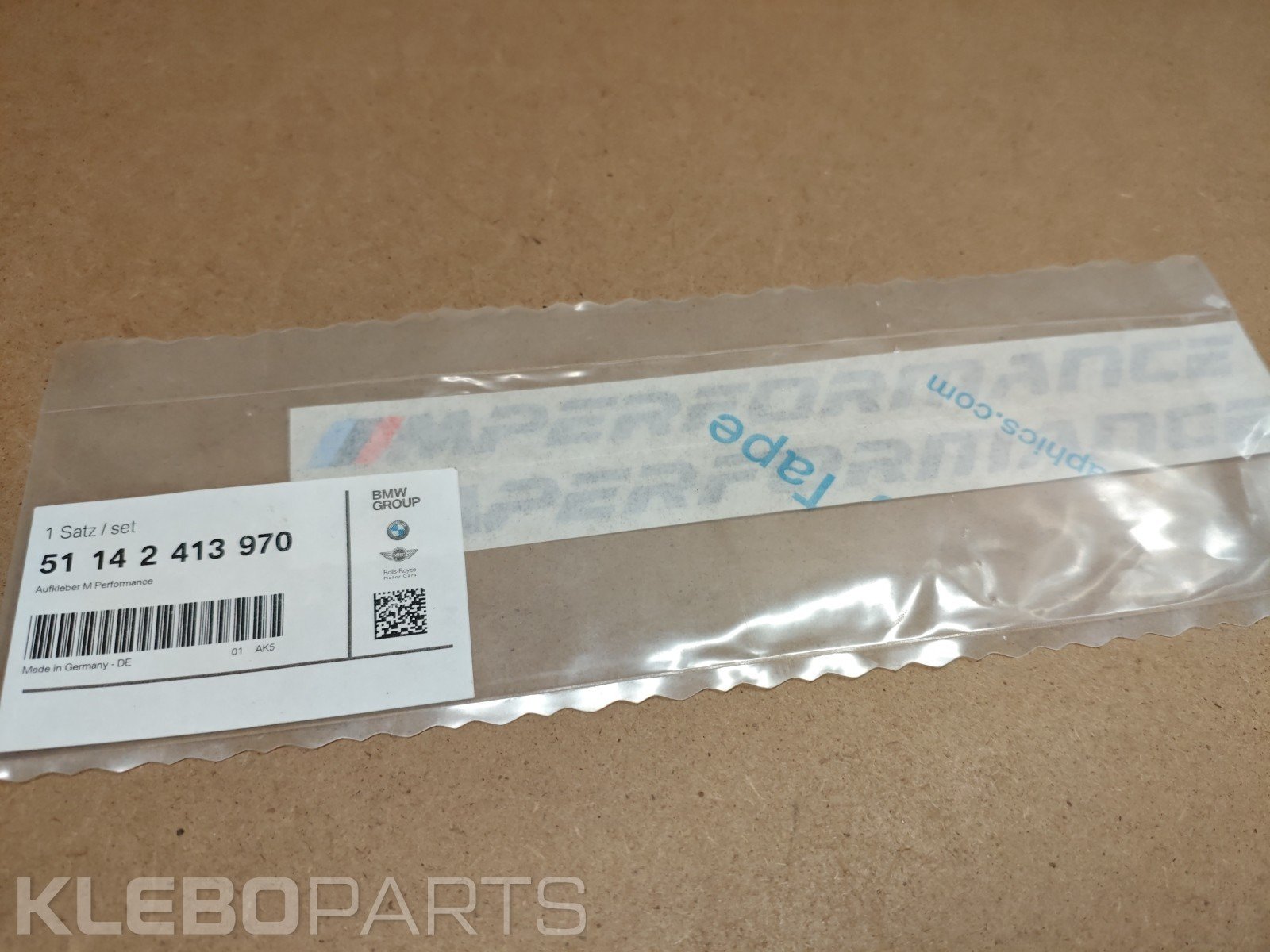 GENUINE BMW F87 G30 G31 G32 M PERFORMANCE LOGO DECAL STICKERS SET 51142413970 2 GENUINE BMW F87 G30 G31 G32 M PERFORMANCE LOGO DECAL STICKERS SET 51142413970 - Image 2