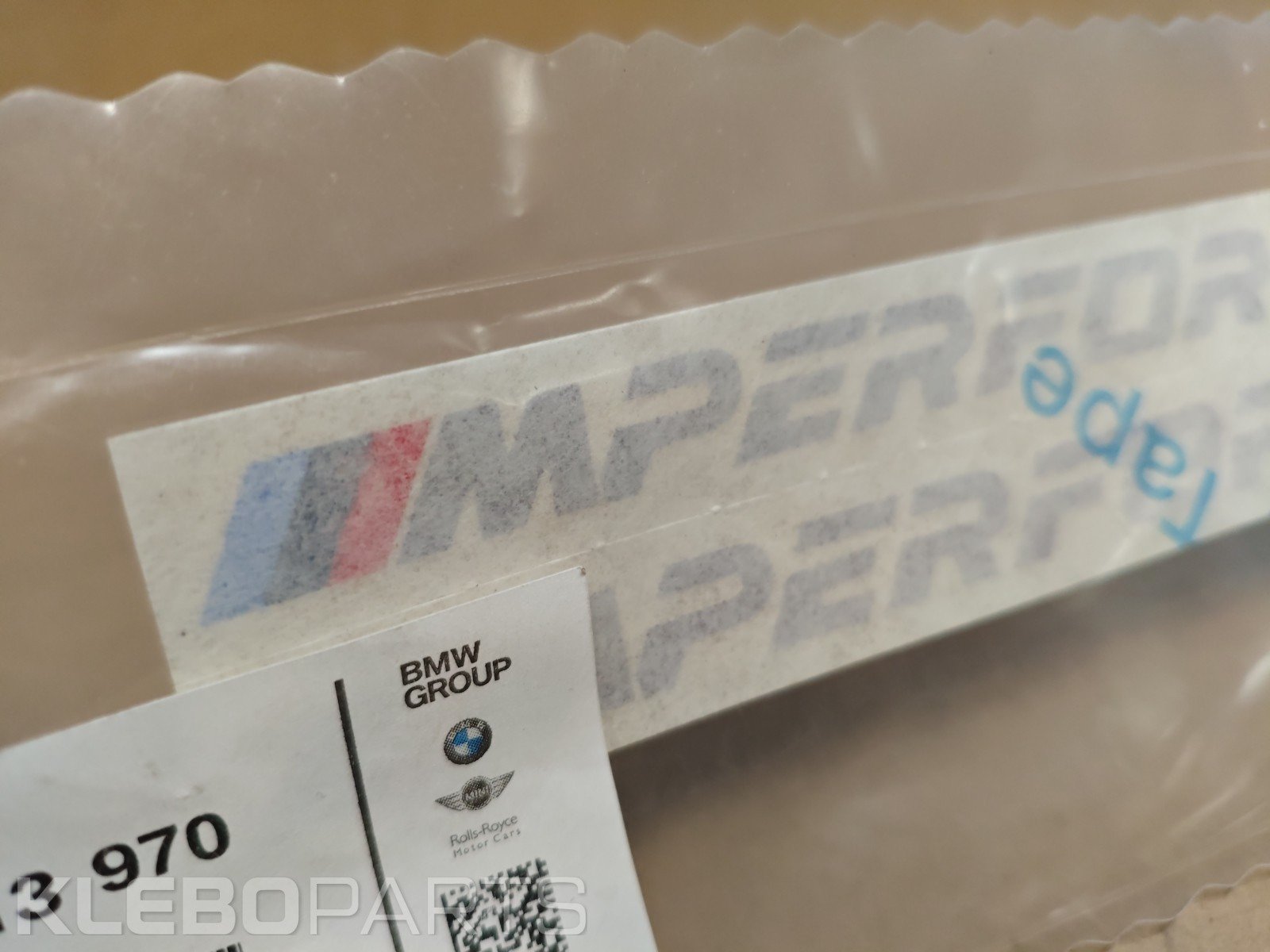 GENUINE BMW F87 G30 G31 G32 M PERFORMANCE LOGO DECAL STICKERS SET 51142413970 4 GENUINE BMW F87 G30 G31 G32 M PERFORMANCE LOGO DECAL STICKERS SET 51142413970 - Image 4