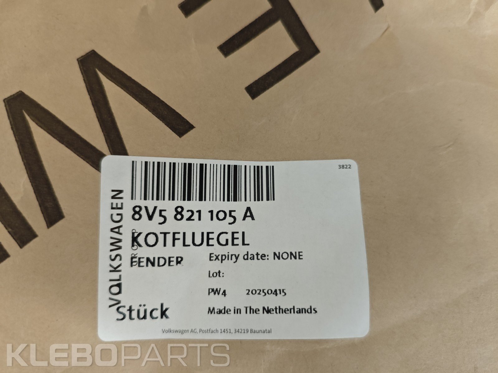 Audi A3 S3 S-Line 2013–2019 priekinis kairys sparnas 8V5821105A 8 Audi A3 S3 S-Line 2013–2019 priekinis kairys sparnas 8V5821105A - Image 8
