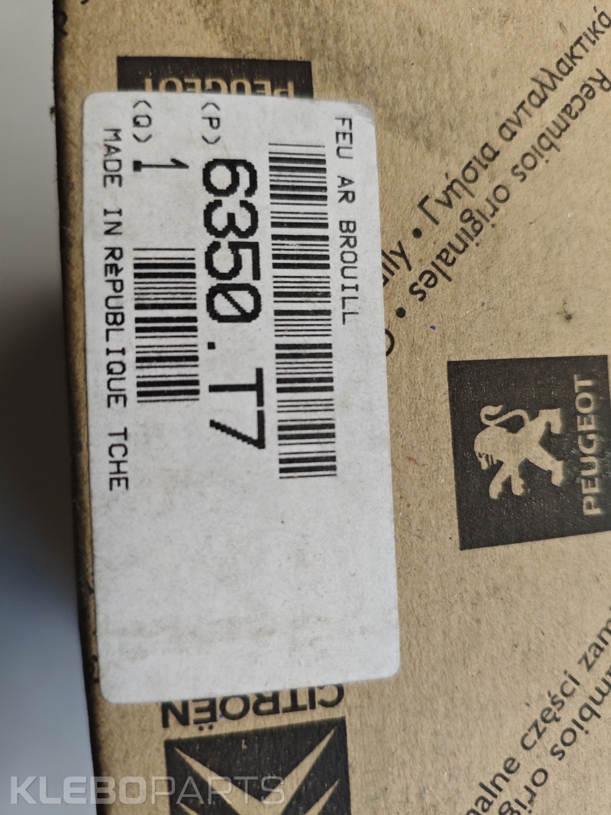 Citroën C4 galinis kairys rūko žibintas 6350T7 / 9652736480 11 Citroën C4 galinis kairys rūko žibintas 6350T7 / 9652736480 - Image 11