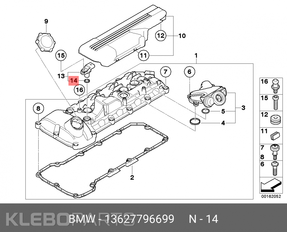 Genuine MINI RR BMW M57 M47 N47 Camshaft Position Sensor Seal O-Ring 13627796699 4 Genuine MINI RR BMW M57 M47 N47 Camshaft Position Sensor Seal O-Ring 13627796699 - Image 4