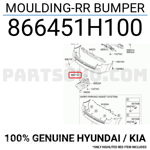 Kia Ceed 2009–2012 galinio buferio moldingas 866451H100 14 Kia Ceed 2009–2012 galinio buferio moldingas 866451H100 - Image 14