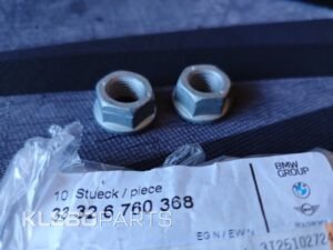 2X GENUINE BMW RR Hexagon Nut With CollarM12X1,5 33326760368 6760368 OEM
