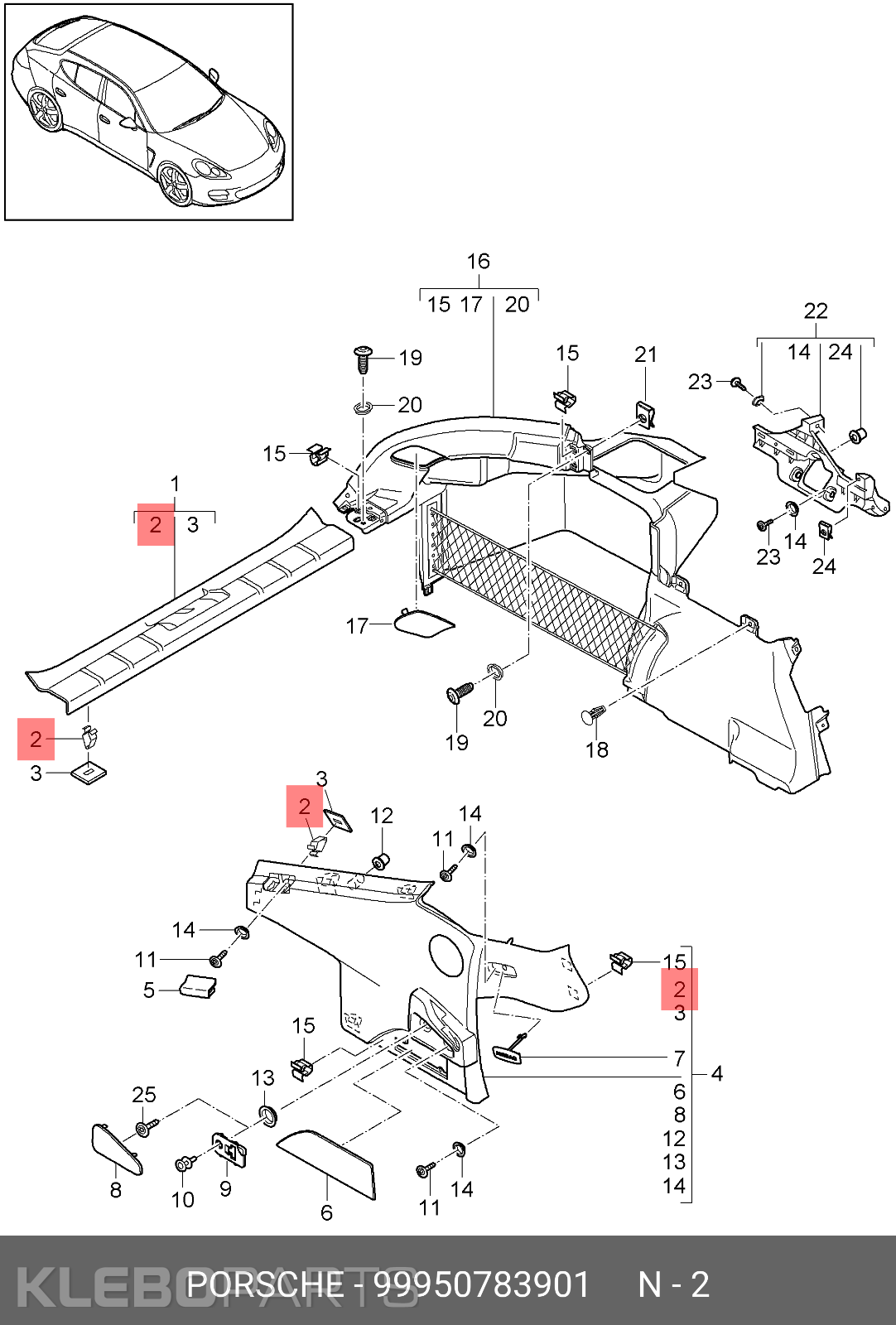 NEW Porsche 718 Boxster Cayman 911 991 997 Clamp Genuine 99950783901 2X 6 NEW Porsche 718 Boxster Cayman 911 991 997 Clamp Genuine 99950783901 2X - Image 6