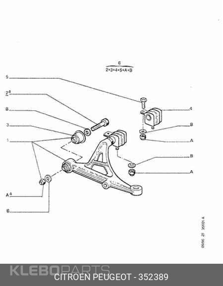 Peugeot 405 priekinės pakabos šakės įvorė TRW/Lucas JBU109 OE 352389 8 Peugeot 405 priekinės pakabos šakės įvorė TRW/Lucas JBU109 OE 352389 - Image 8