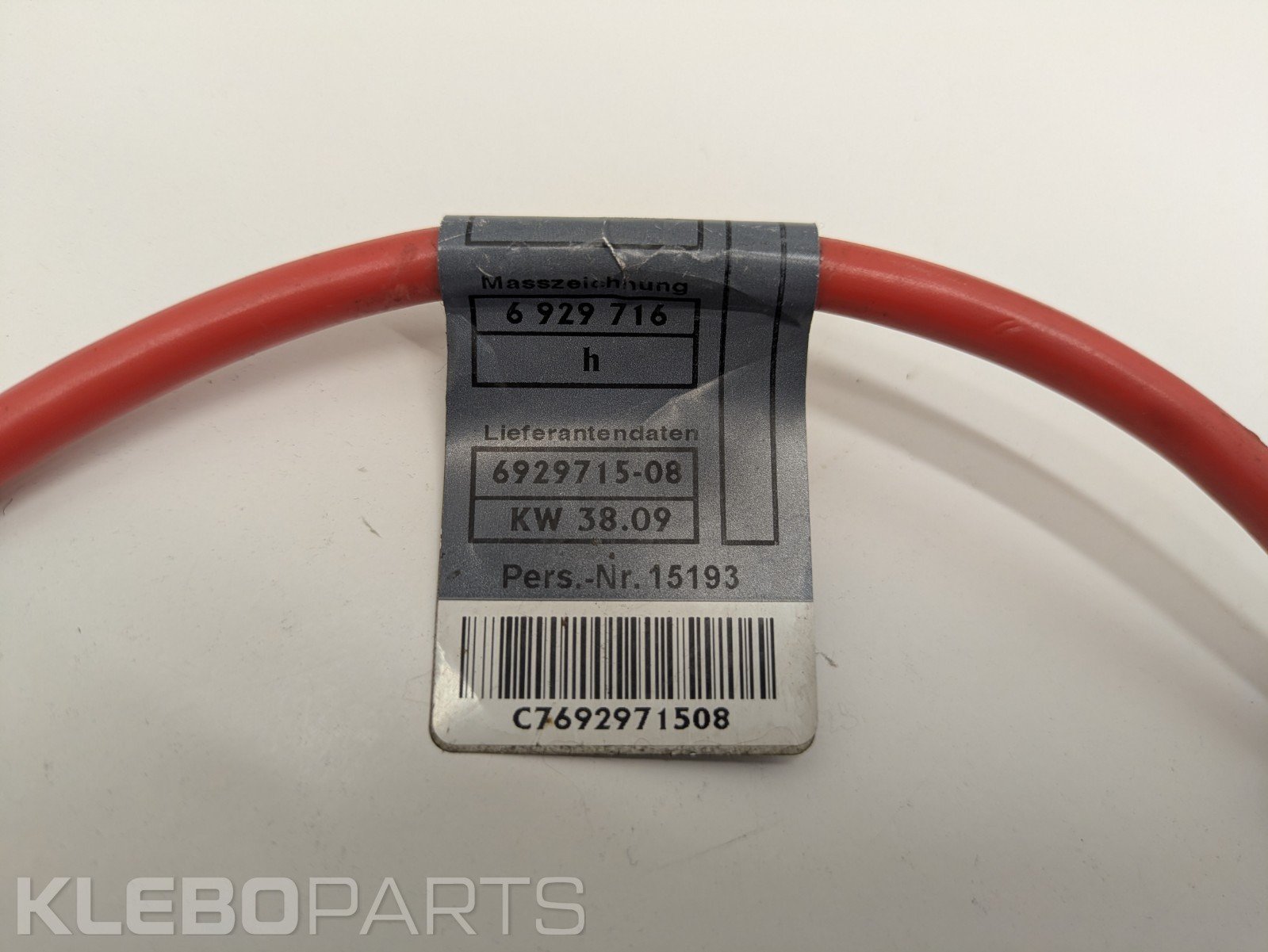 BMW 1 Series E81 E87 Positive Battery Cable 692971508 6929716 8 BMW 1 Series E81 E87 Positive Battery Cable 692971508 6929716 - Image 8