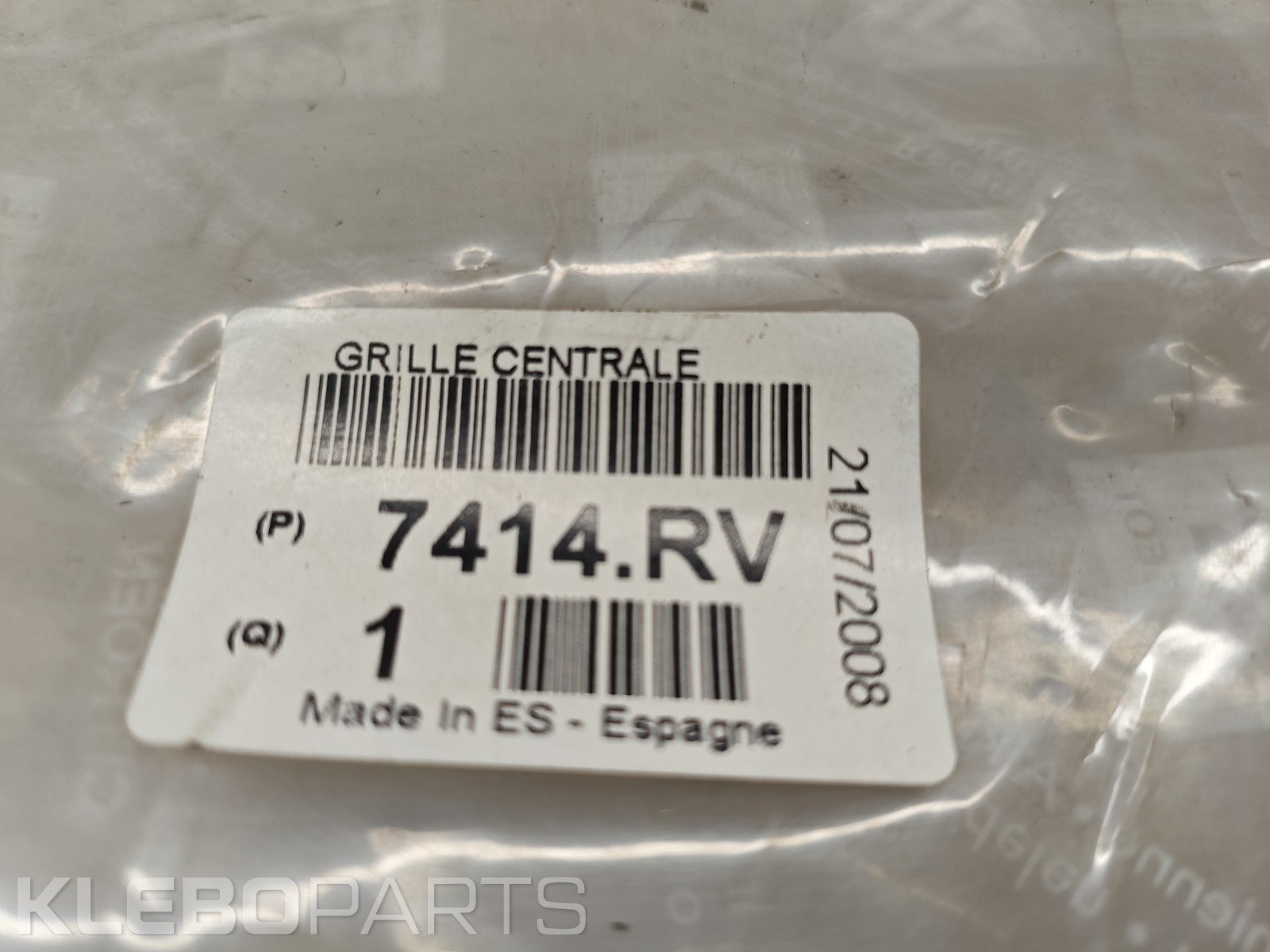 Citroen C4 Grand Picasso 2007–2013 naujos priekinio buferio centrinės grotelės 7414RV 14 Citroen C4 Grand Picasso 2007–2013 naujos priekinio buferio centrinės grotelės 7414RV - Image 14