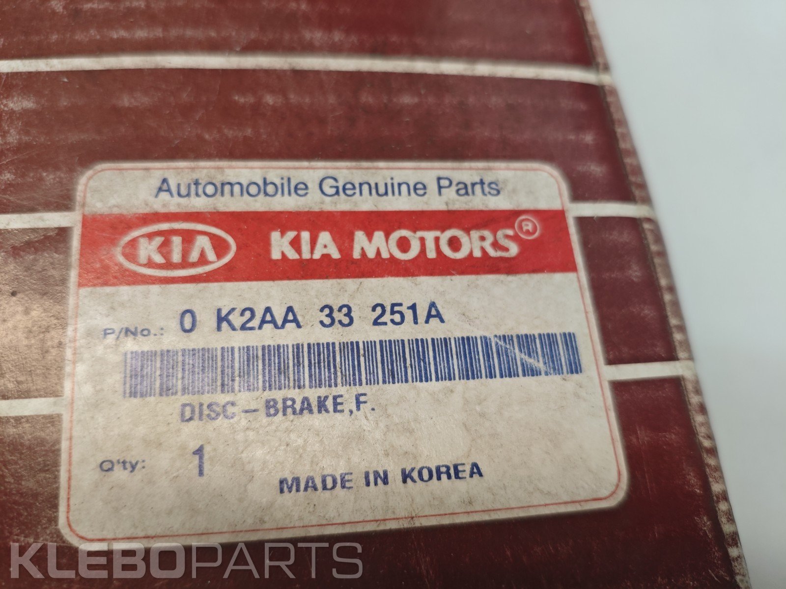 KIA Spectra Sephia Shuma Mentor 1997–2004 priekinis stabdžių diskas 0K2AA33251A 11 KIA Spectra Sephia Shuma Mentor 1997–2004 priekinis stabdžių diskas 0K2AA33251A - Image 11